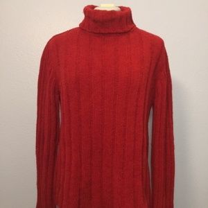 Express cowl neck chenille sweater